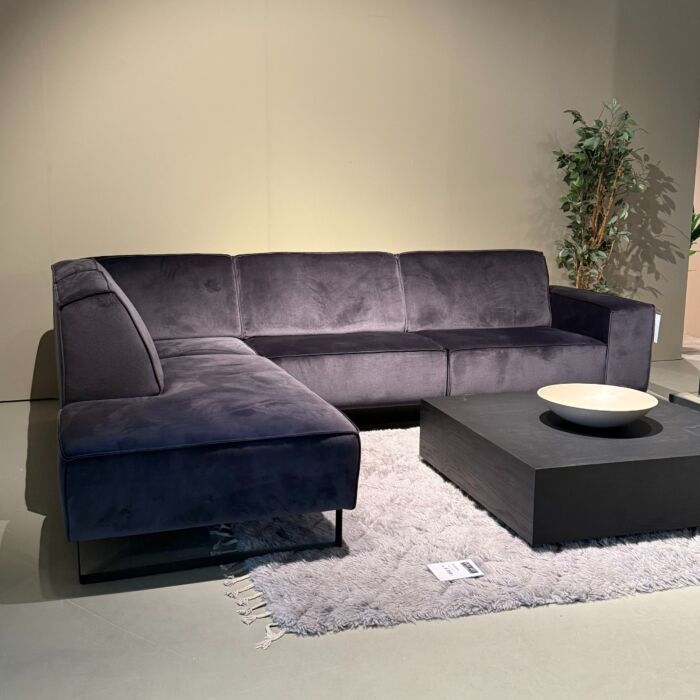Hoekbank Velours Taupe
