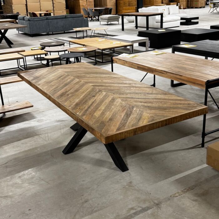 Tafel Fishbone 250x100cm