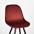 LABEL51 Eetkamerstoel Capri - Rood - Fluweel