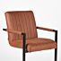LABEL51 Eetkamerstoel Milo - Cognac - Microfiber
