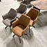 Draaistoel Set Taupe Cognac