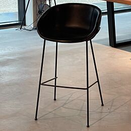 Dutchbone Barkruk Feston Zwart Hoog 75cm