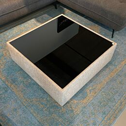 Salontafel Marmer Zwart Hout 