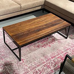 Salontafel Marmer Zwart Hout 
