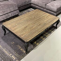 Salontafel Marmer Zwart Hout 