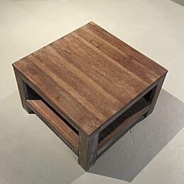 Salontafel Marmer Zwart Hout 